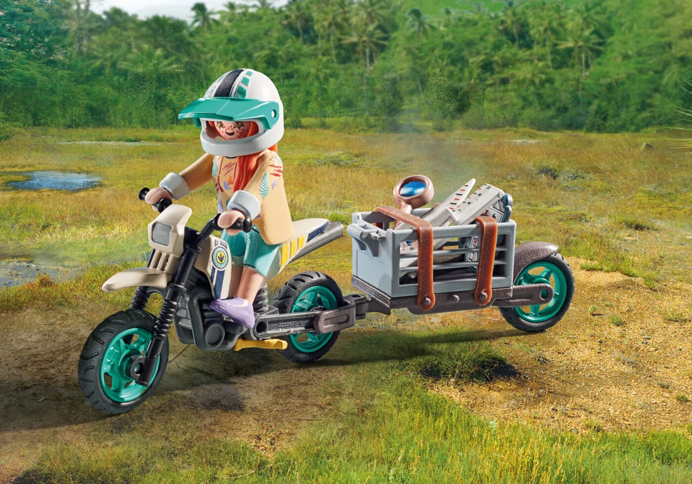 Playmobil 71524 Dinosaurs T-Rex Hunt ของเล่นบทบาทสมมติ ไดโนเสาร์ ตามรอยทีเร็กซ์ - Image 4