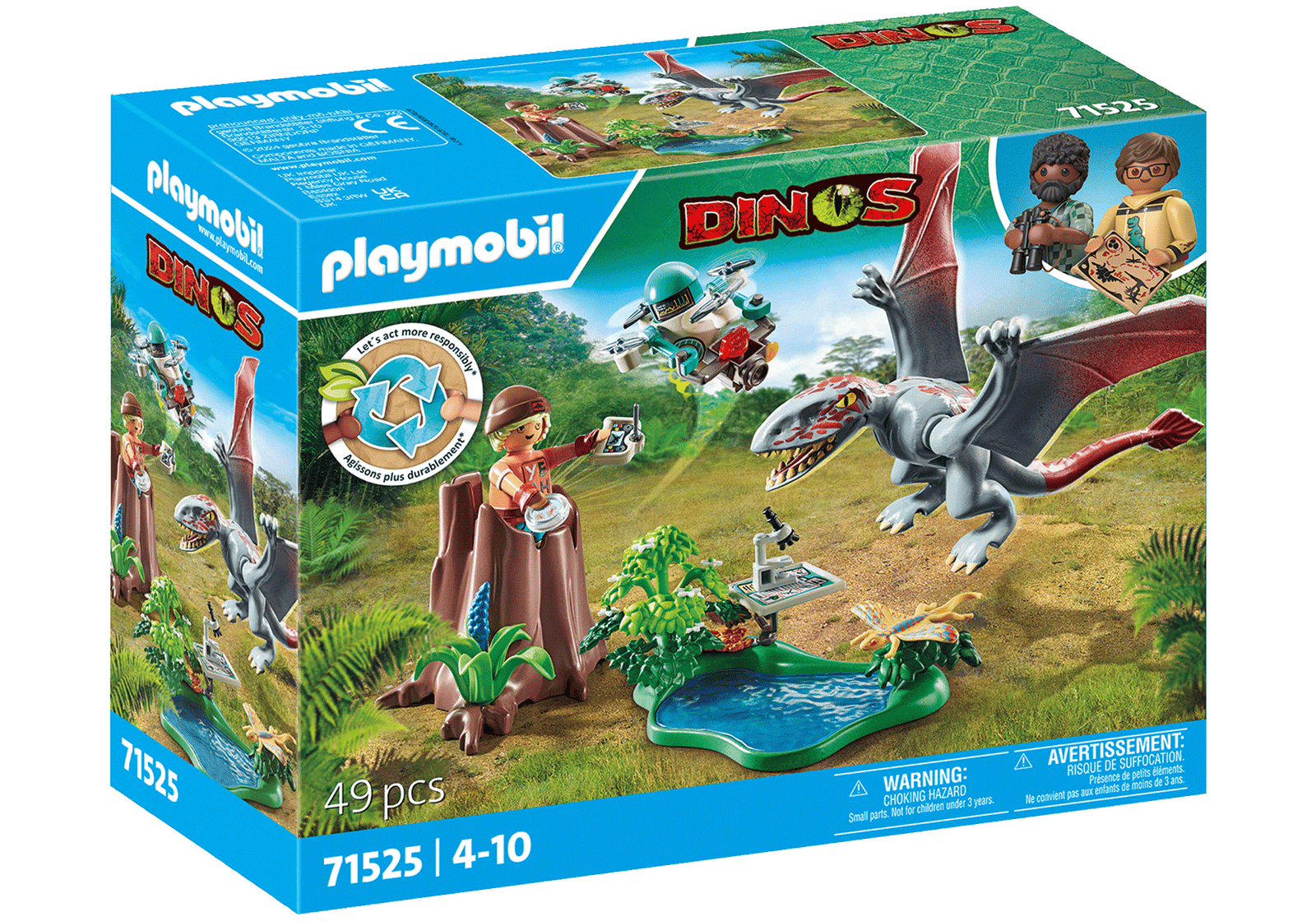 Playmobil 71525 Dinosaurs Observatory for Dimorphodon ไดโนเสาร์ จุดสังเกตการณ์ไดมอร์โฟดอน - Image 2