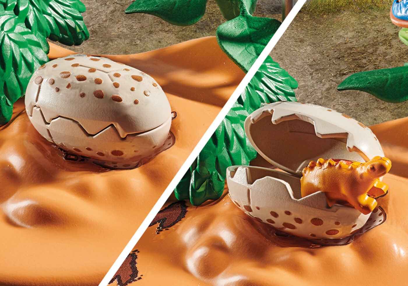 Playmobil 71526 Dinosaurs Stegosaurus Nest with Egg Thief ไดโนเสาร์ รังสเตโกซอรัสกับโจรขโมยไข่ - Image 4