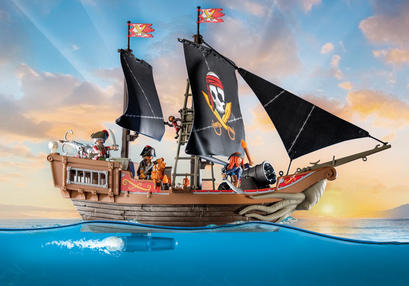 Playmobil 71530 Pirates Large Pirate Ship โจรสลัด เรือโจรสลัดลำใหญ่ - Image 4