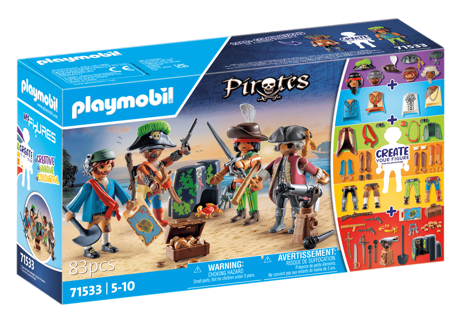 Playmobil 71533 Pirates My Figures: Pirates โจรสลัด มายฟิกเกอร์โจรสลัด - Image 2