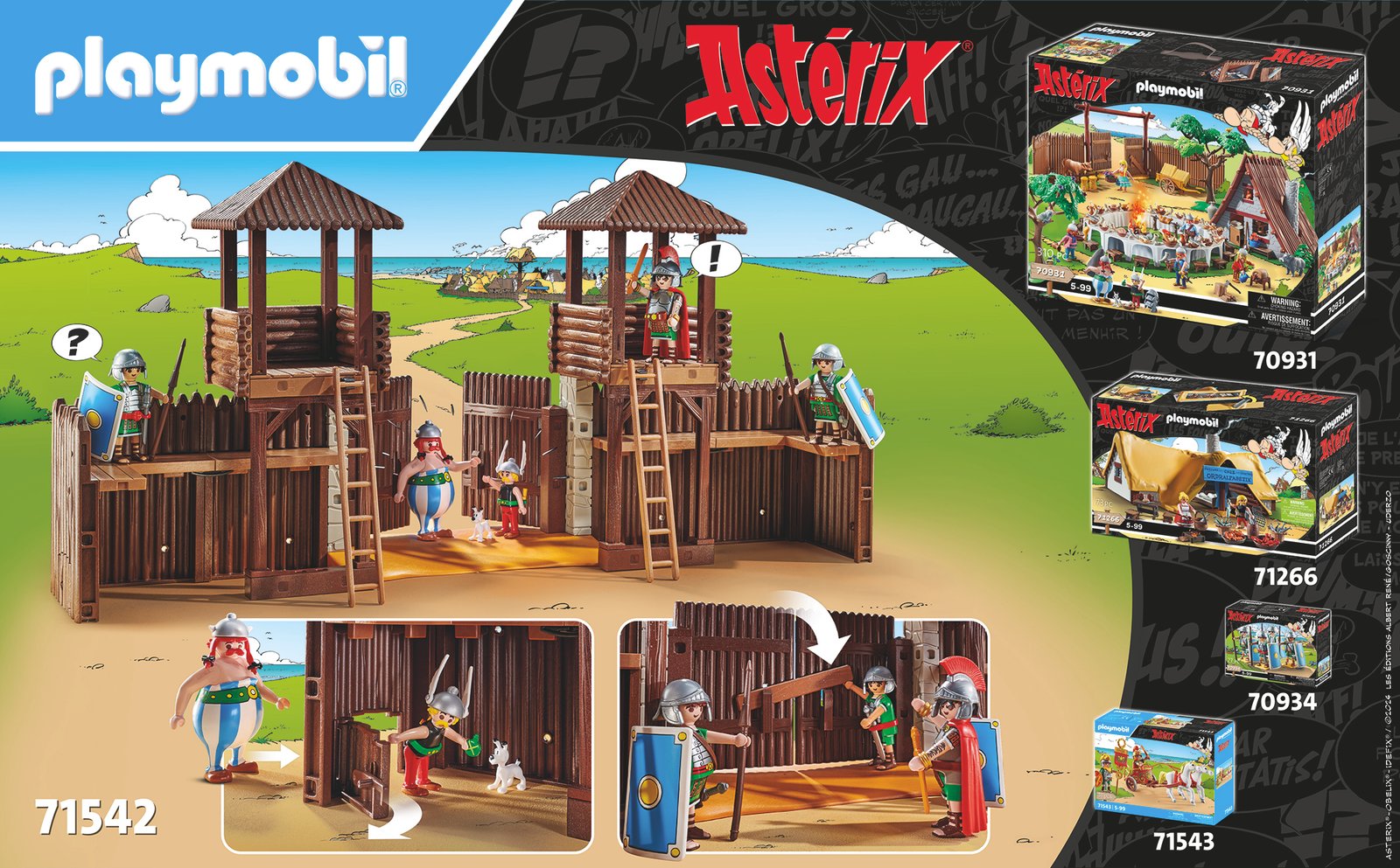 Playmobil 71542 Asterix: Roman Camp แอสเทอริกซ์ ค่ายโรมัน - Image 4