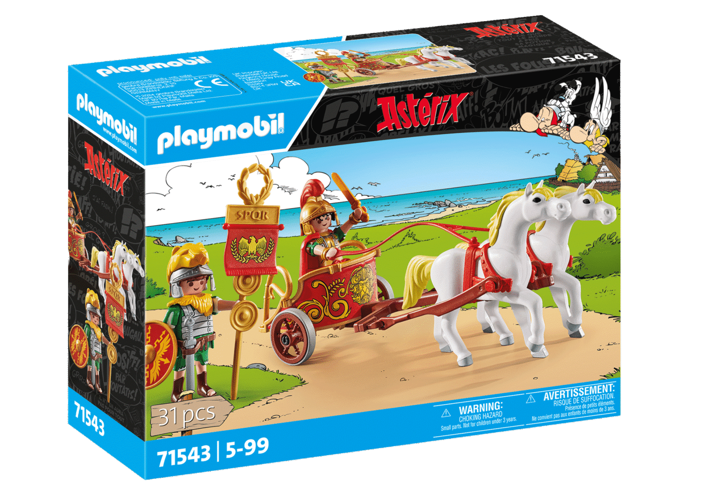 Alternative view of Playmobil 71543 Asterix: Roman Chariot แอสเทอริกซ์ รถม้าโรมัน
