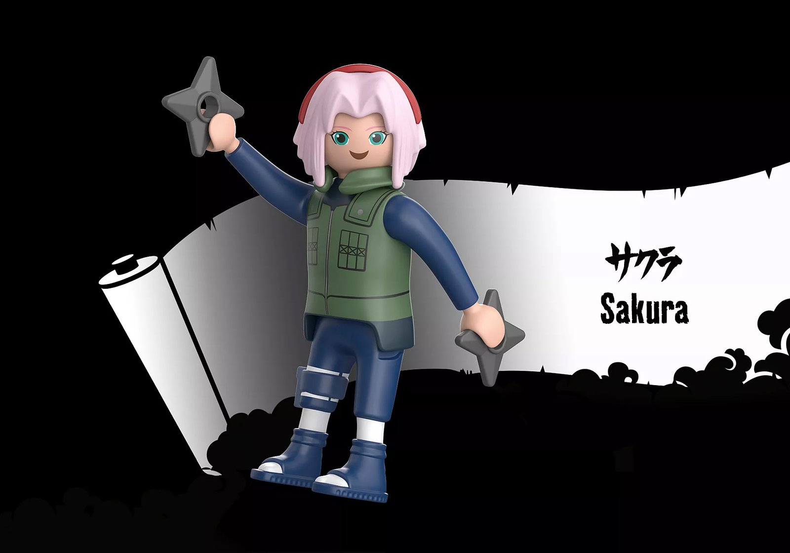 Playmobil 71562 Naruto: Sakura Fourth Great Ninja War Figure Set นารูโตะ: ซากุระชุดสงครามโลกนินจาครั้งที่ 4 ฟิกเกอร์เซ็ต