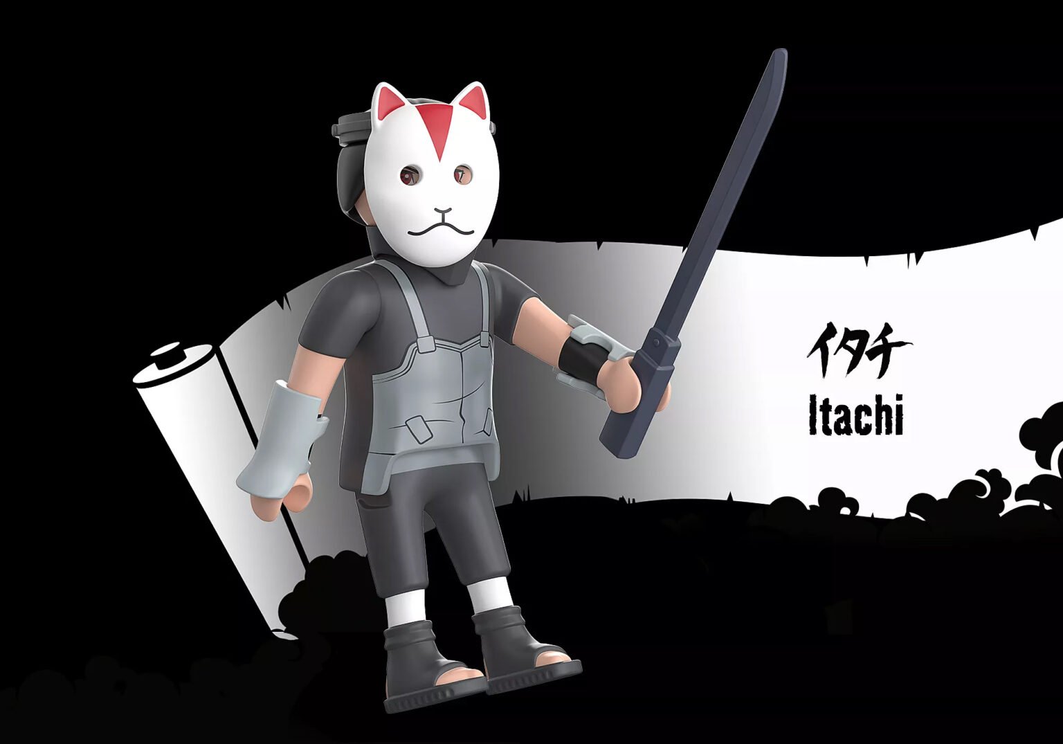 Playmobil 71567 Naruto: Itachi Anbu Figure Set นารูโตะ: อิทาจิชุดหน่วยอันบุ ฟิกเกอร์เซ็ต