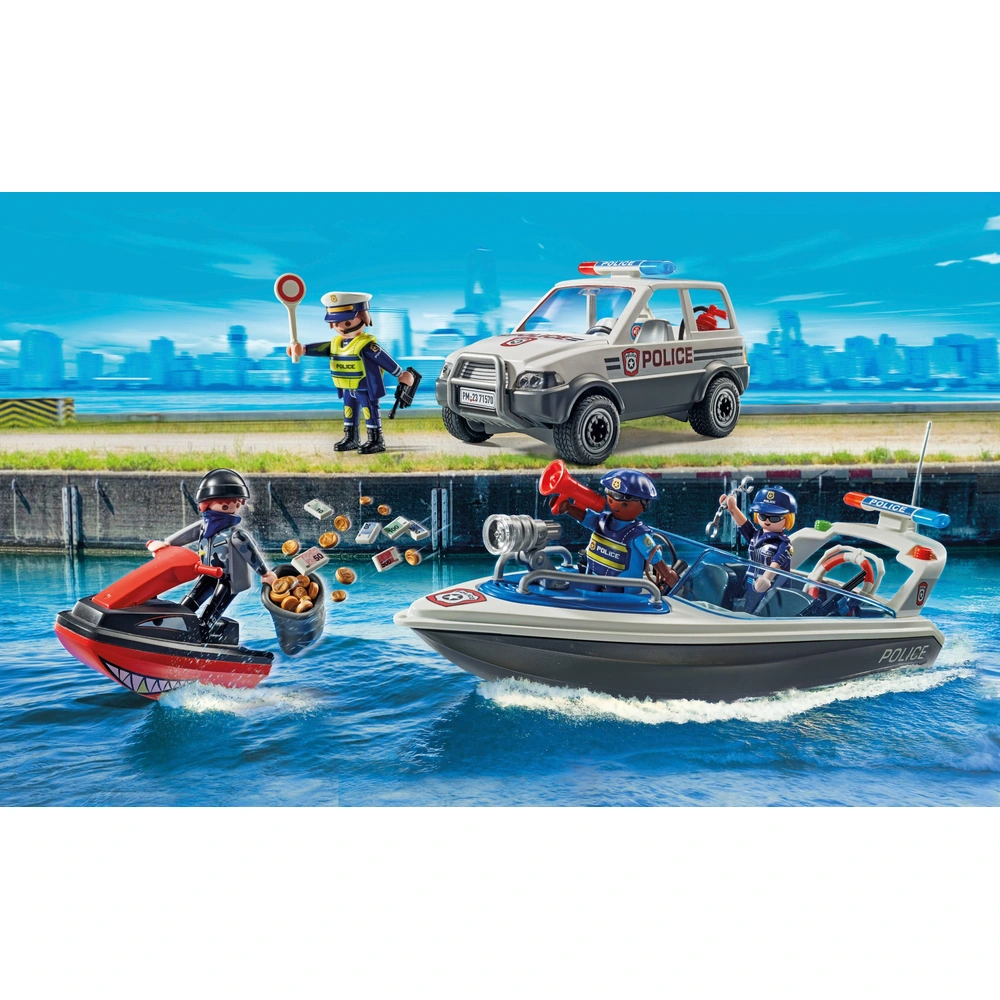 Playmobil 71570 Exclusive Police Pursuit on the Water เอ็กซ์คลูซีฟ ตำรวจไล่ล่าบนน้ำ