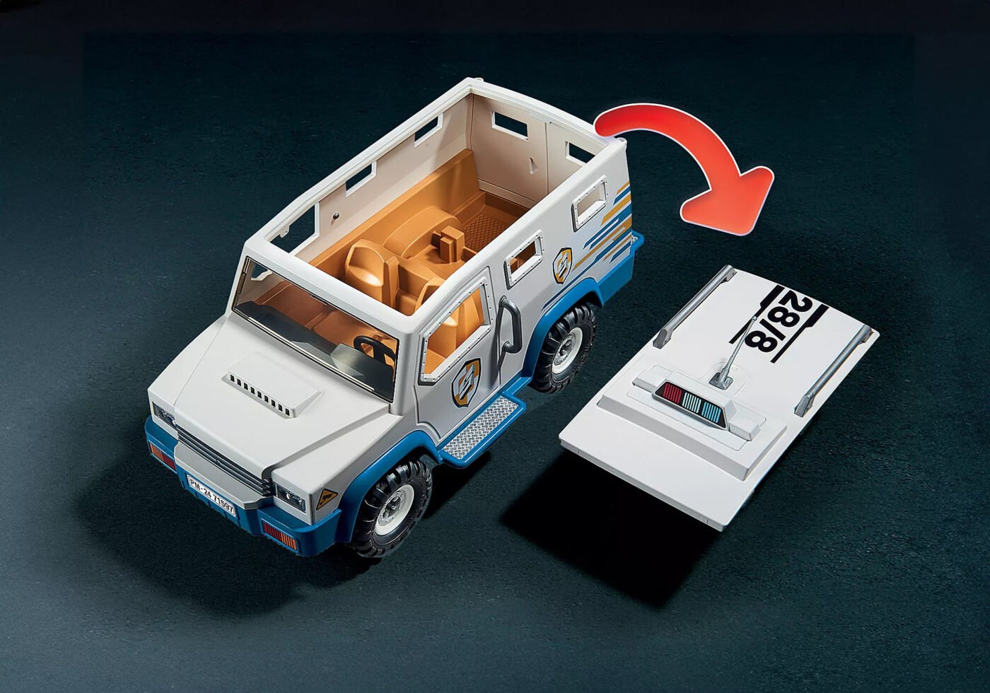 Playmobil 71597 50th Years Police Money Transporter 50 ปี การ์ดรถขนเงิน และโจร - Image 4
