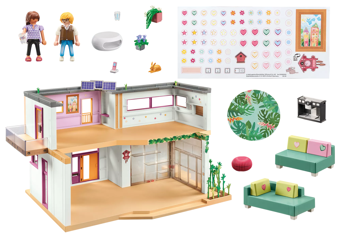 Playmobil 71607 Living House ของเล่นบทบาทสมมติ ลิฟวิ่งเฮาส์ บ้านสไตล์บาวเฮาส์ - Image 3