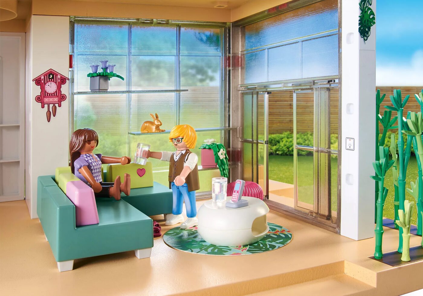 Playmobil 71607 Living House ของเล่นบทบาทสมมติ ลิฟวิ่งเฮาส์ บ้านสไตล์บาวเฮาส์ - Image 4