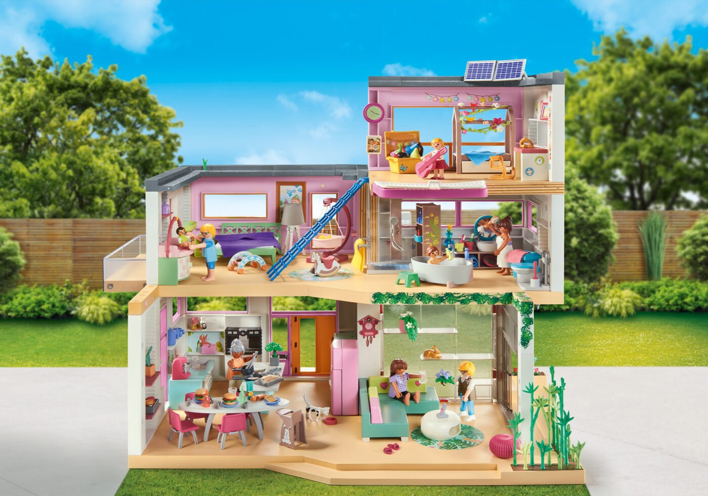 Playmobil 71607 Living House ของเล่นบทบาทสมมติ ลิฟวิ่งเฮาส์ บ้านสไตล์บาวเฮาส์ - Image 5