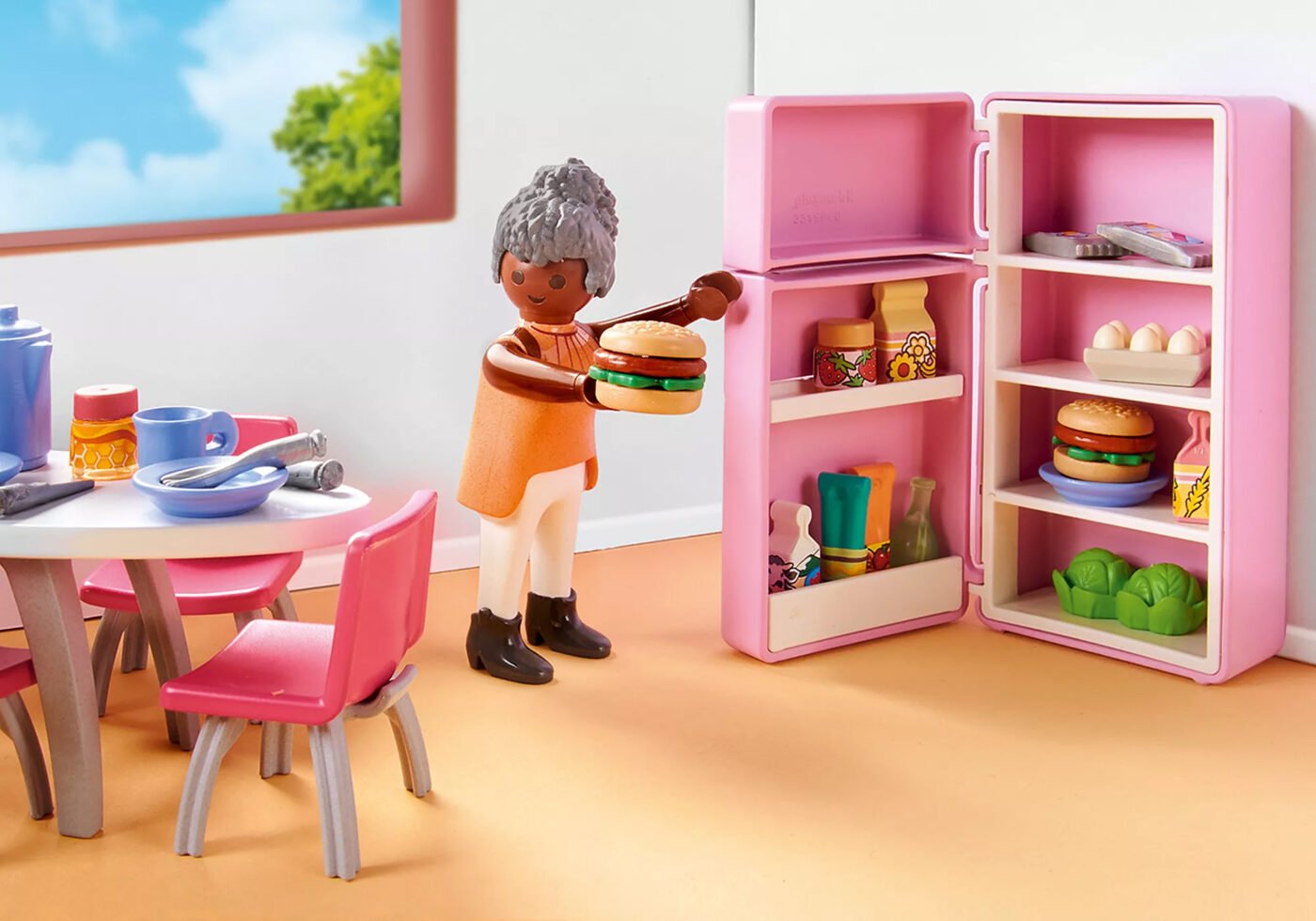 Playmobil 71608 Living House Kitchen with dining place ลิฟวิ่งเฮาส์ ห้องครัวพร้อมโต๊ะอาหาร - Image 4