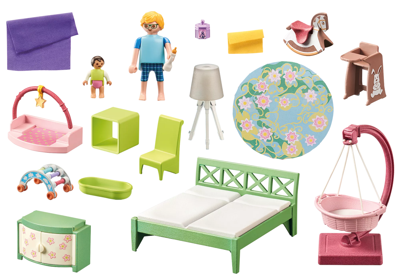 Playmobil 71609 Living House Sleeping room with baby play corner ลิฟวิ่งเฮาส์ ห้องนอนพร้อมมุมเล่นเด็ก - Image 3