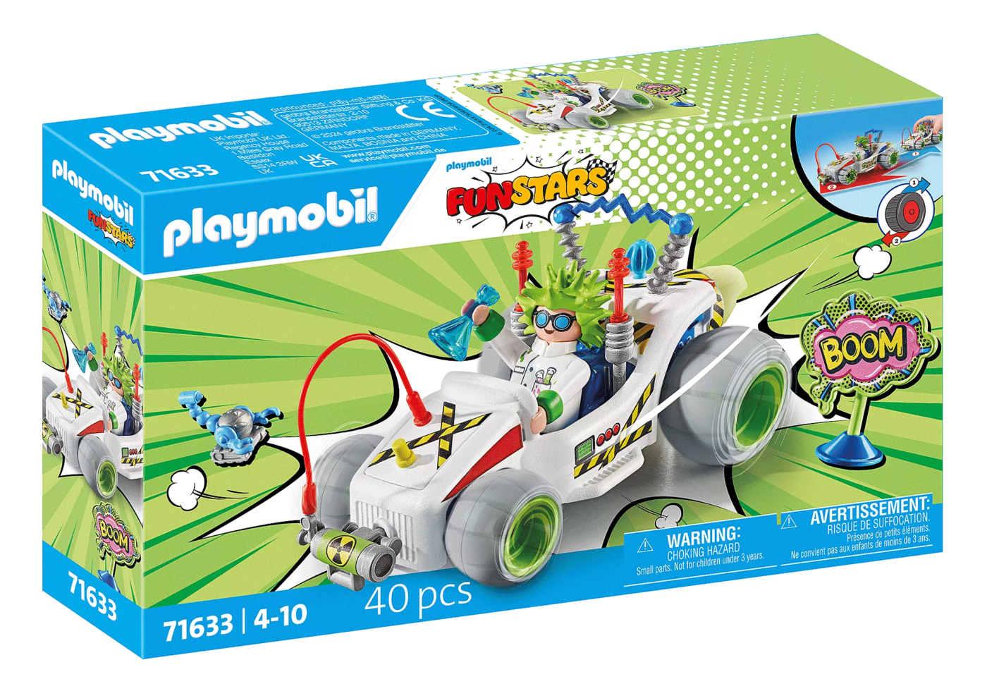 Alternative view of Playmobil 71633 Funstar Racing Professor ฟันสตาร์ เรซซิ่ง ศาสตราจารย์