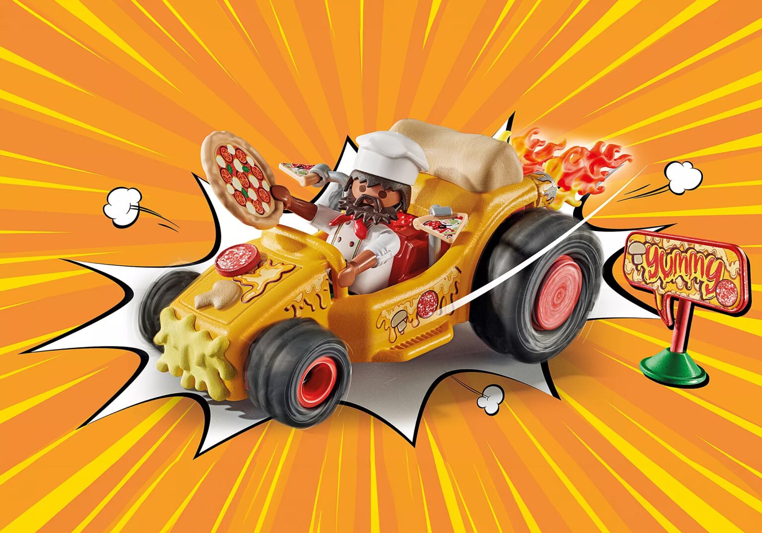 Playmobil 71634 Funstar Racing Pizza ฟันสตาร์ เรซซิ่ง พิซซ่า