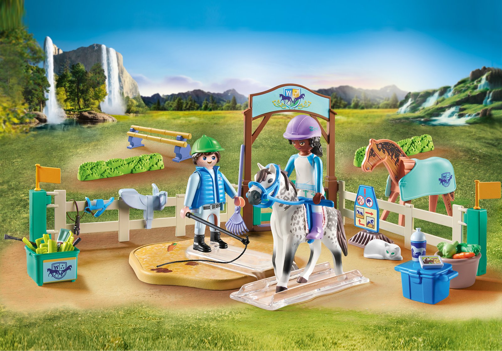 Playmobil 71637 Horses of Waterfall Modern riding school ม้าแห่งวอเตอร์ฟอลล์ โรงเรียนขี่ม้าสมัยใหม่