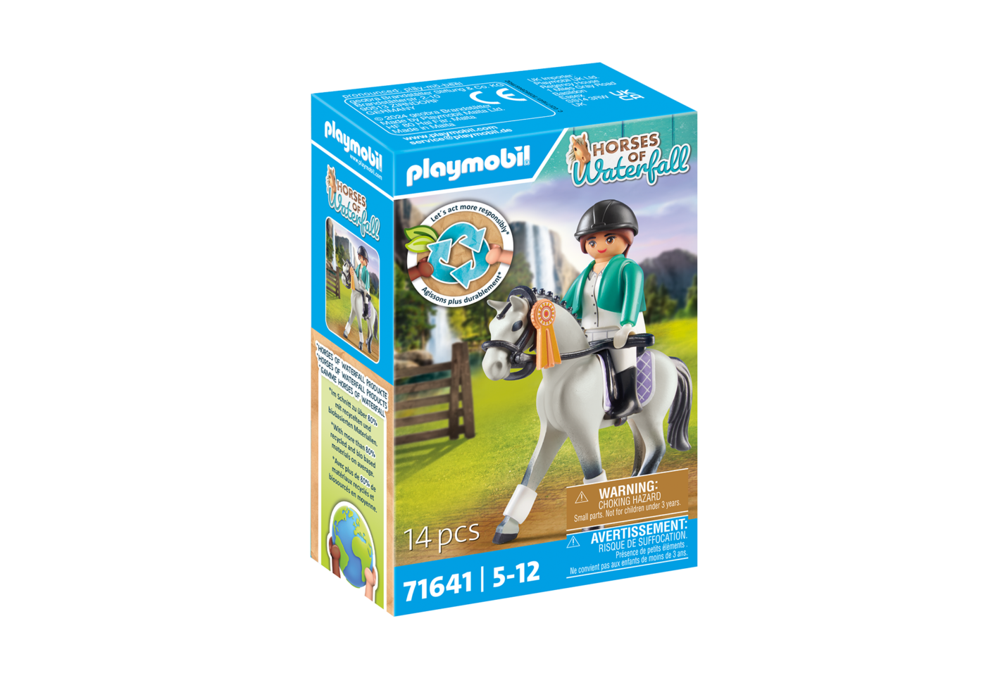 Alternative view of Playmobil 71641 Horses of Waterfall Tournament rider ม้าแห่งวอเตอร์ฟอลล์ นักแข่งขี่ม้า
