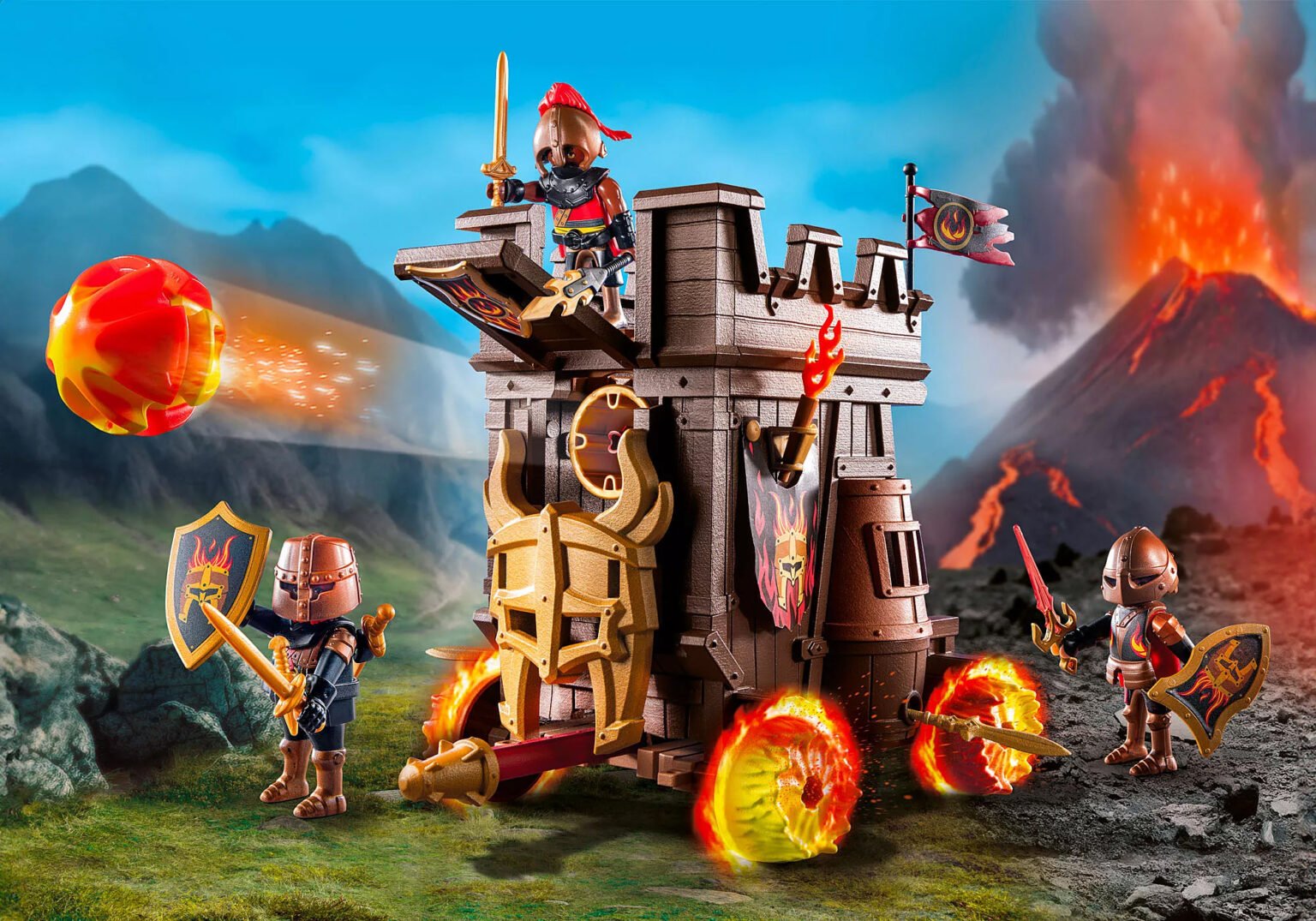 Playmobil 71643 Novelmore Battle wagon with fire cannon โนเวลมอร์ รถศึกพร้อมปืนไฟ