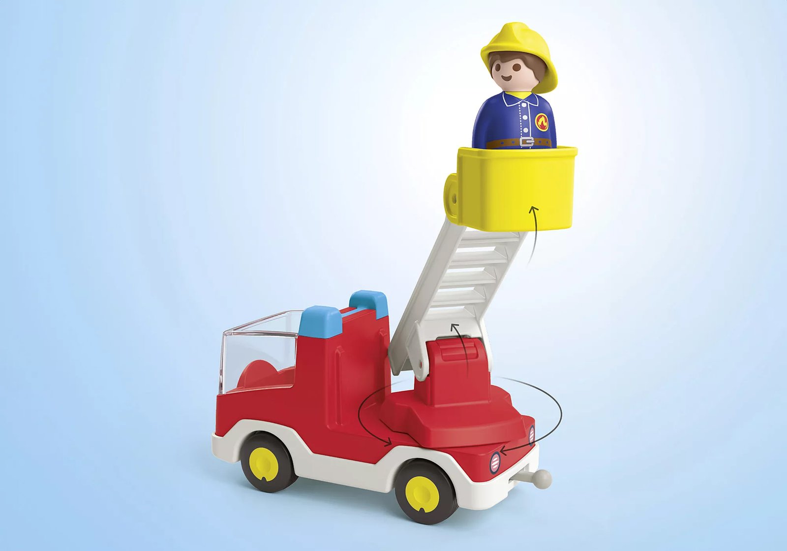 Playmobil 71683 JUNIOR: Ladder Unit Fire Truck จูเนียร์ รถดับเพลิงพร้อมบันได - Image 5