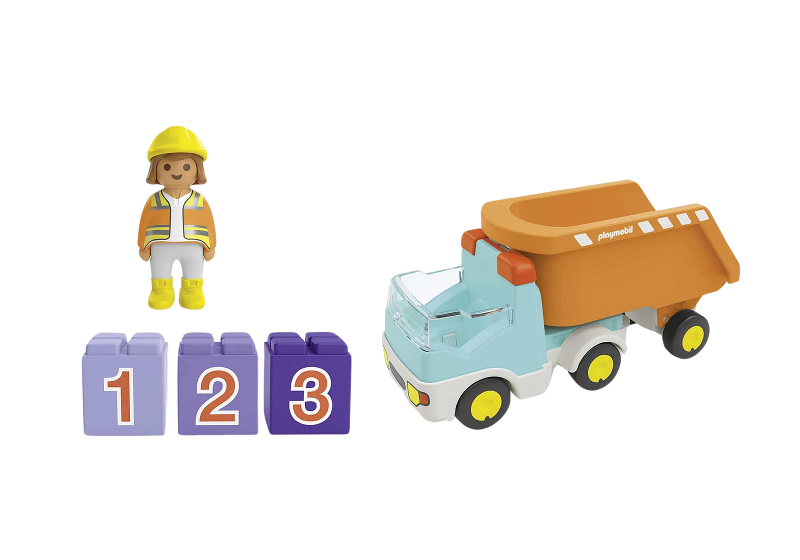Playmobil 71685 JUNIOR: Dump Truck จูเนียร์ รถดัมพ์ - Image 3
