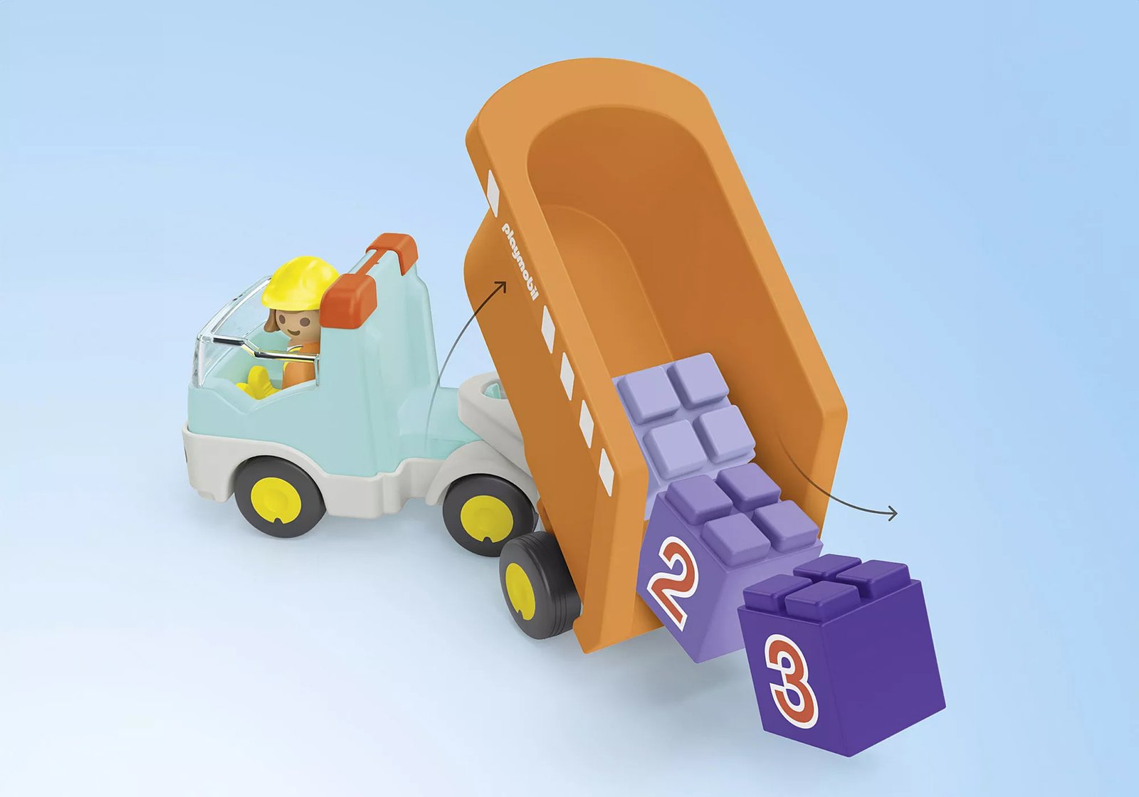 Playmobil 71685 JUNIOR: Dump Truck จูเนียร์ รถดัมพ์ - Image 7