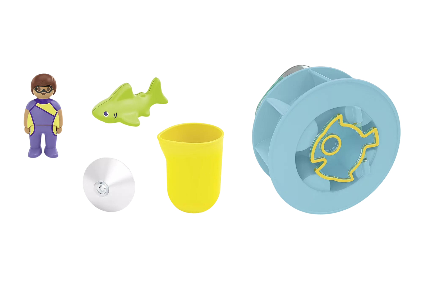 Playmobil 71688 JUNIOR AQUA: Water Wheel with Baby Shark จูเนียร์ อควา กังหันน้ำพร้อมฉลามน้อย - Image 3