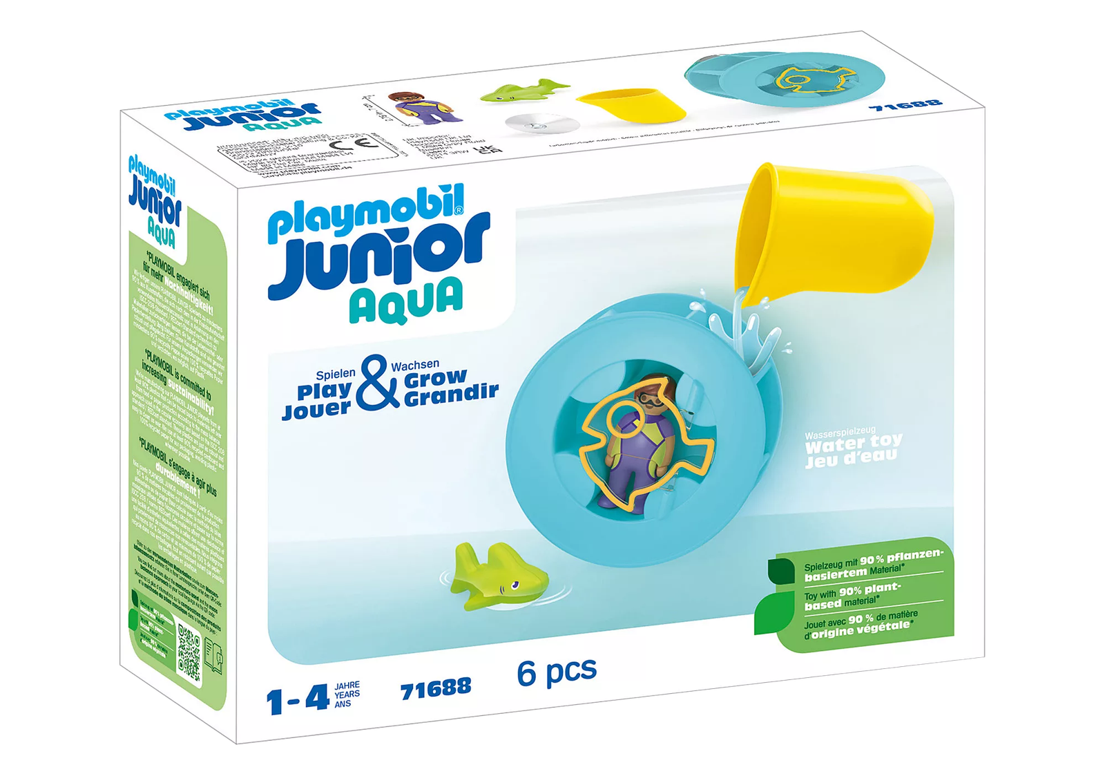 Playmobil 71688 JUNIOR AQUA: Water Wheel with Baby Shark จูเนียร์ อควา กังหันน้ำพร้อมฉลามน้อย - Image 2