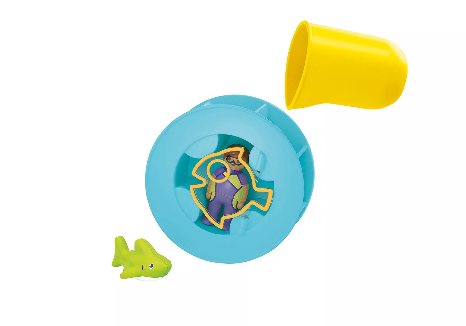 Playmobil 71688 JUNIOR AQUA: Water Wheel with Baby Shark จูเนียร์ อควา กังหันน้ำพร้อมฉลามน้อย - Image 4