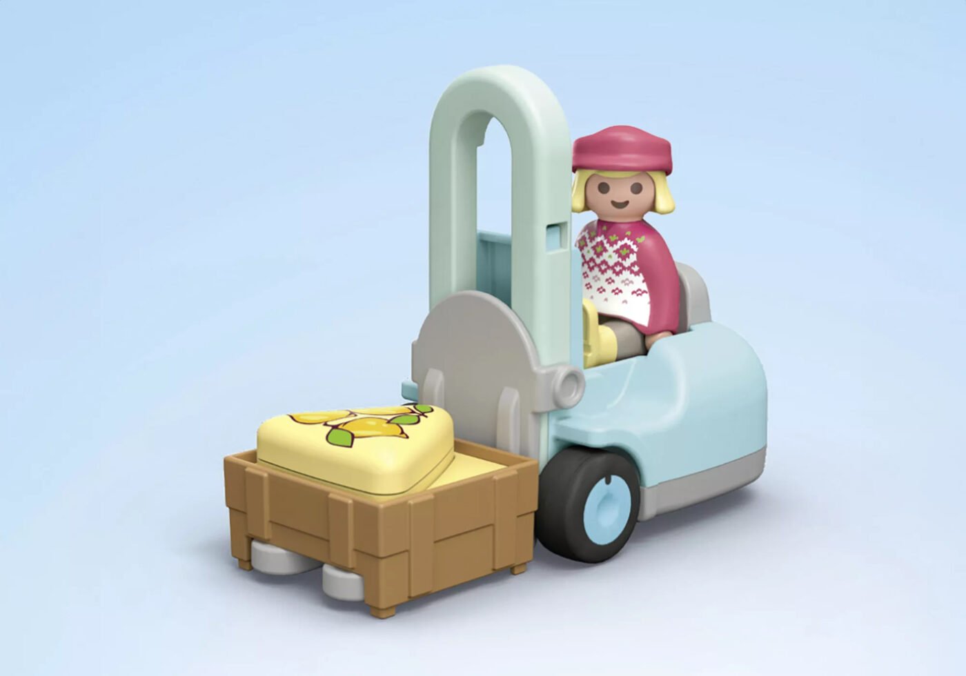 Playmobil 71691 JUNIOR: Organic Market Stall & Forklift จูเนียร์ แผงผลไม้ออร์แกนิกและรถโฟล์คลิฟท์ - Image 9