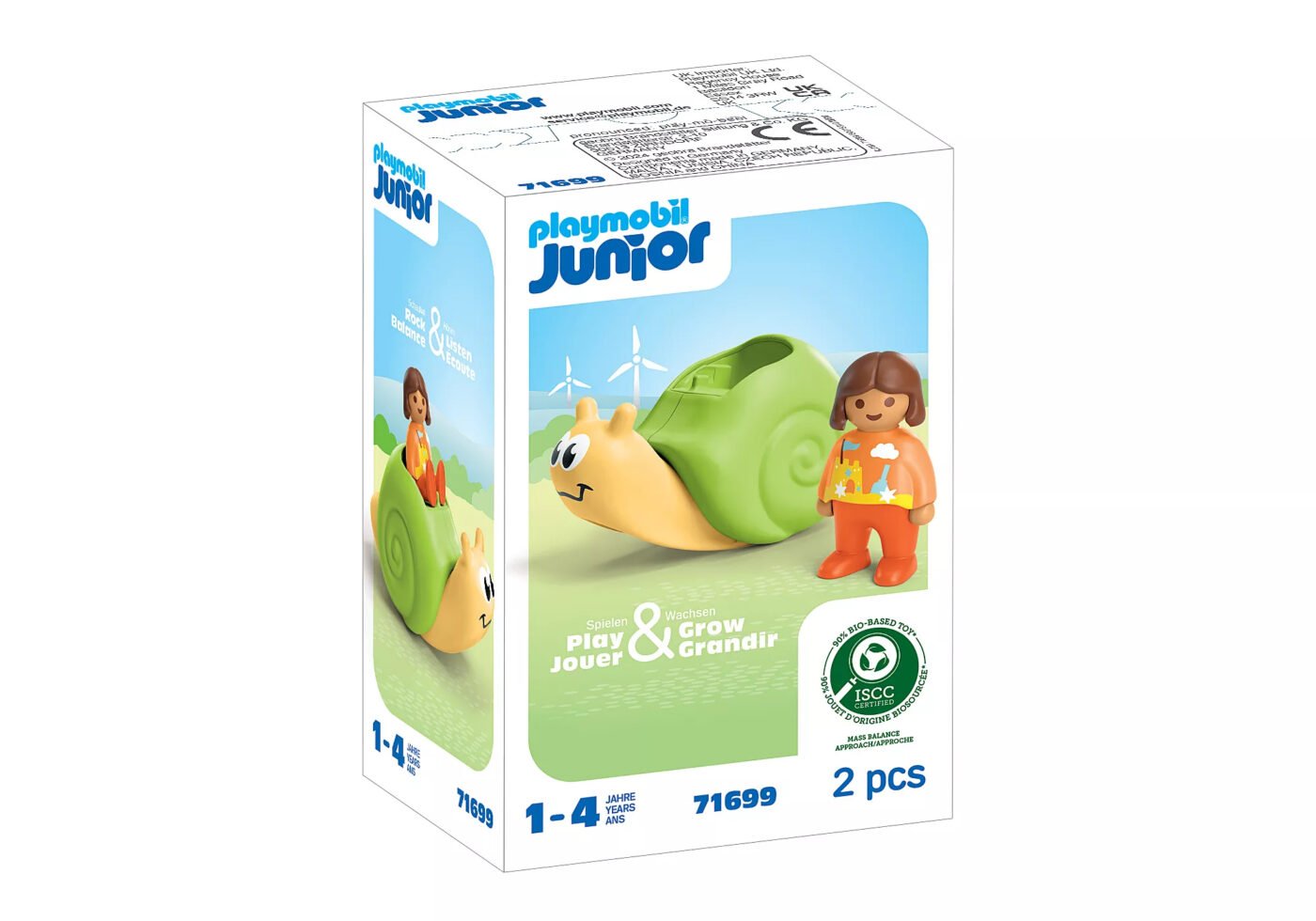 Alternative view of Playmobil 71699 JUNIOR Rocking Snail with Rattle Featur จูเนียร์ หอยทากโยกเยกพร้อมฟังก์ชั่นสั่น