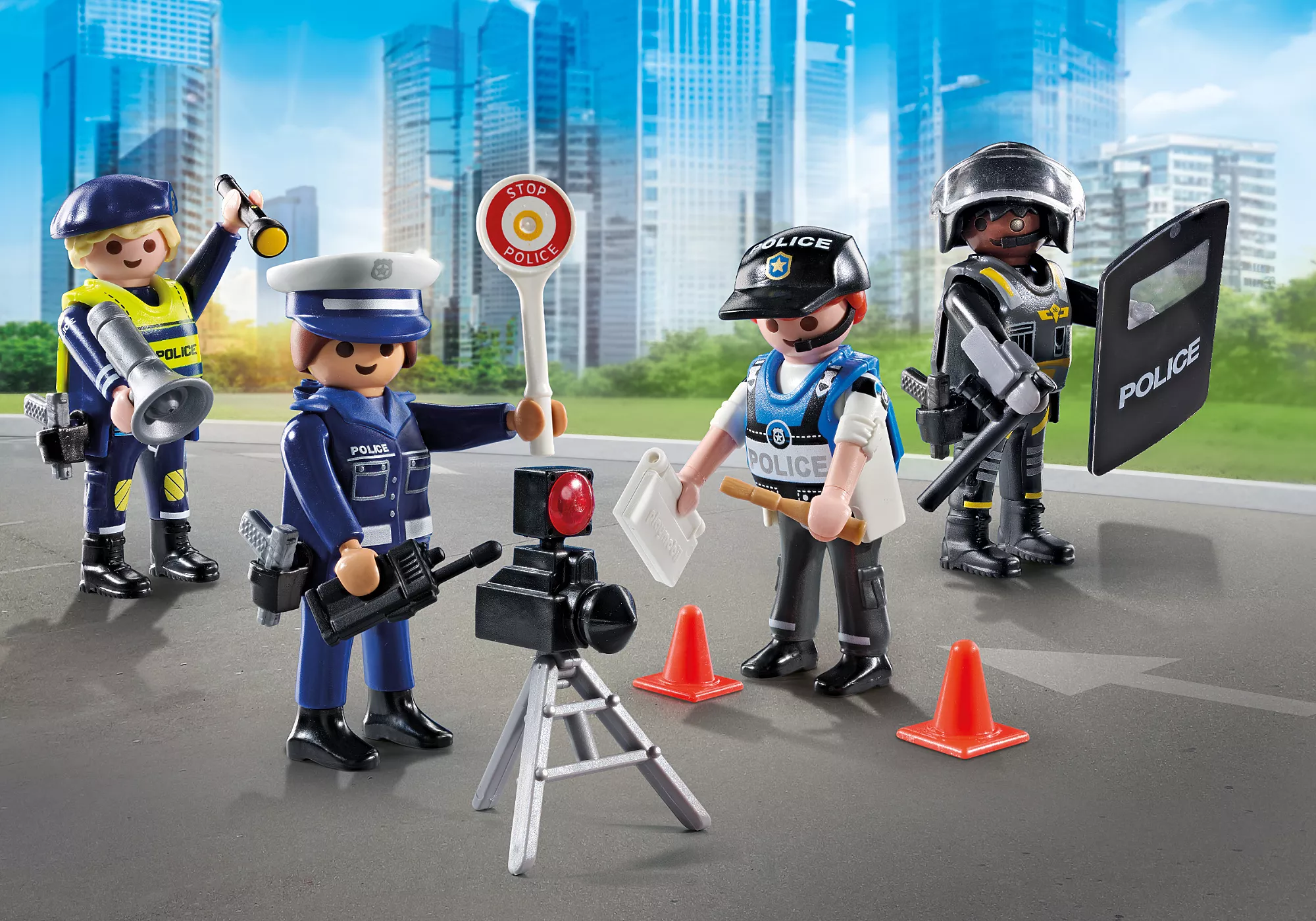 Playmobil 71730 Police Figures Set ตำรวจ เซ็ตฟิกเกอร์ตำรวจ