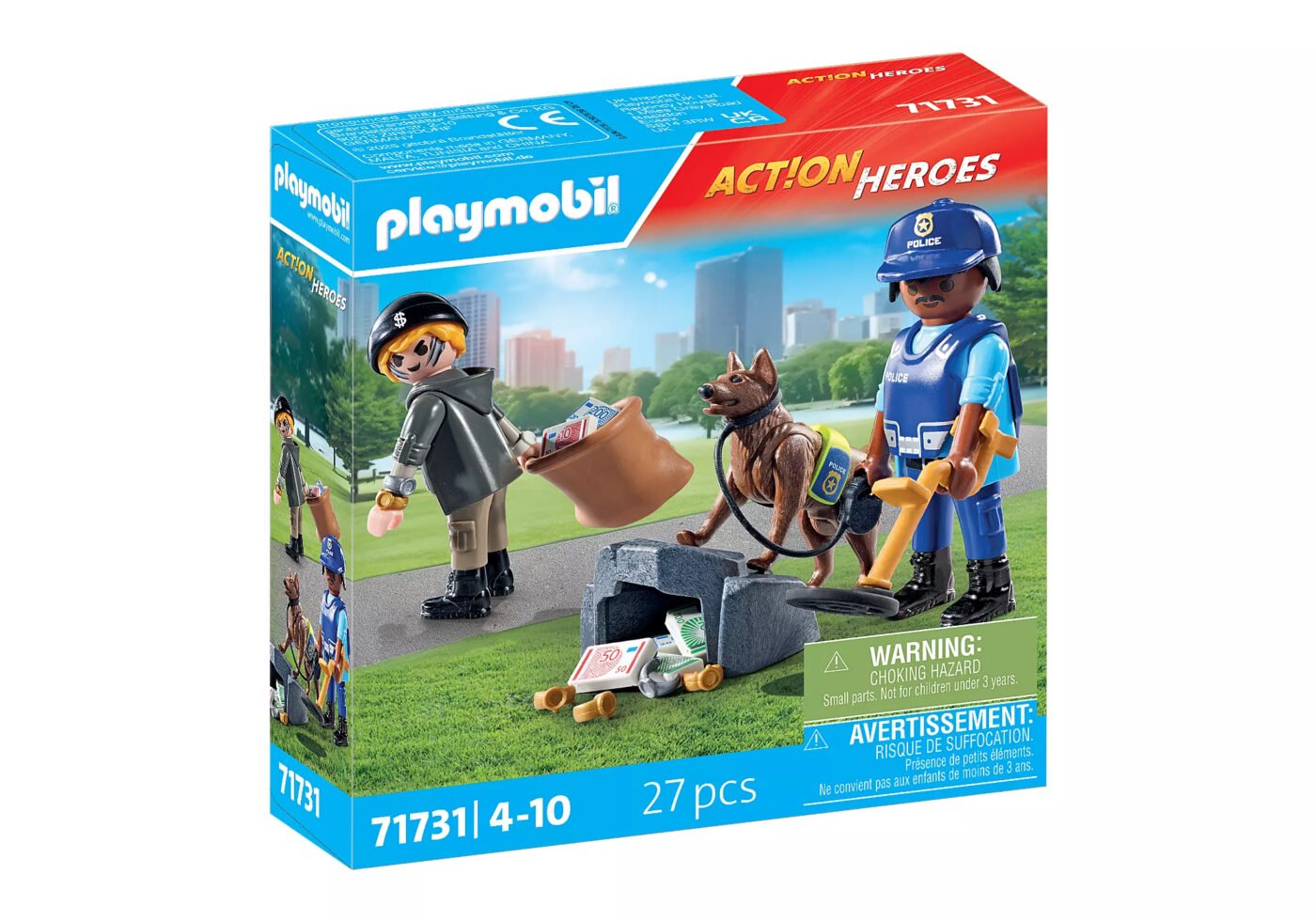 Alternative view of Playmobil 71731 Police Search with dog ตำรวจ การค้นหาพร้อมสุนัข