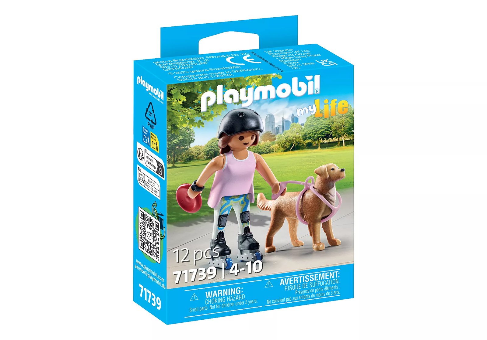 Playmobil 71739 Pet Collectable Skater with Retriever เซ็ตสะสมสัตว์เลี้ยง สเกตเตอร์กับรีทรีฟเวอร์ - Image 2