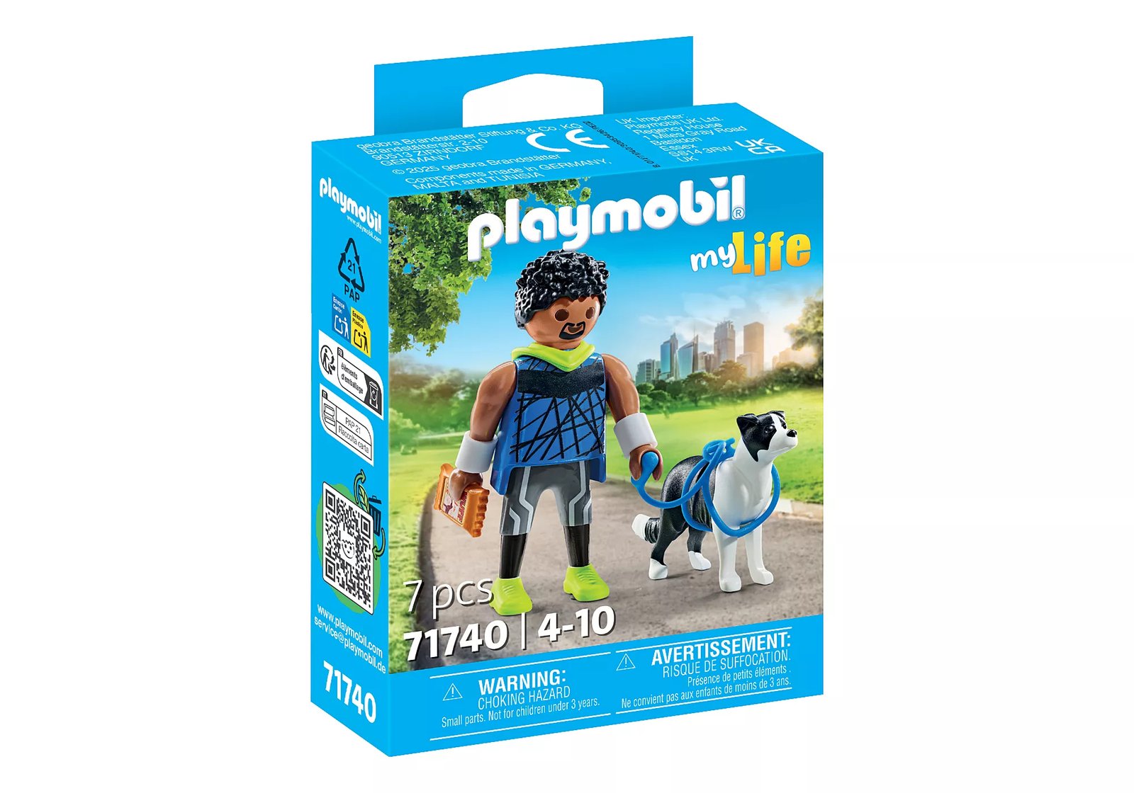 Playmobil 71740 Pet Collectable Jogger with Border Collie เซ็ตสะสมสัตว์เลี้ยง นักวิ่งกับบอร์เดอร์คอลลี่ - Image 2