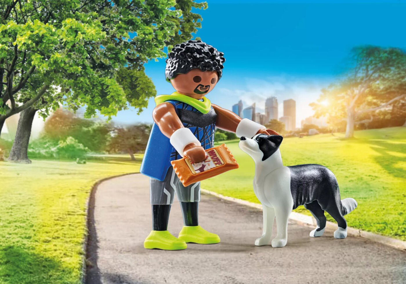 Playmobil 71740 Pet Collectable Jogger with Border Collie เซ็ตสะสมสัตว์เลี้ยง นักวิ่งกับบอร์เดอร์คอลลี่ - Image 4