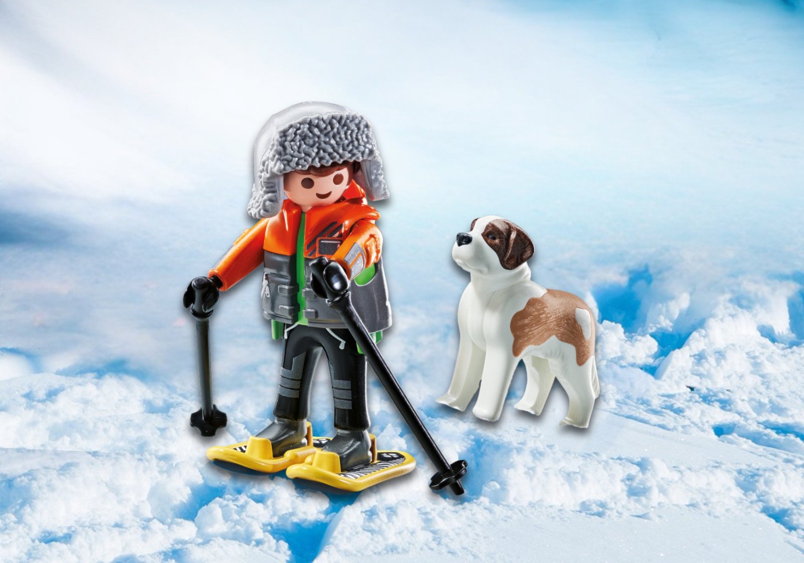 Playmobil 71741 Pet Collectable Hiker with Saint Bernard เซ็ตสะสมสัตว์เลี้ยง นักปีนเขากับเซนต์เบอร์นาร์ด