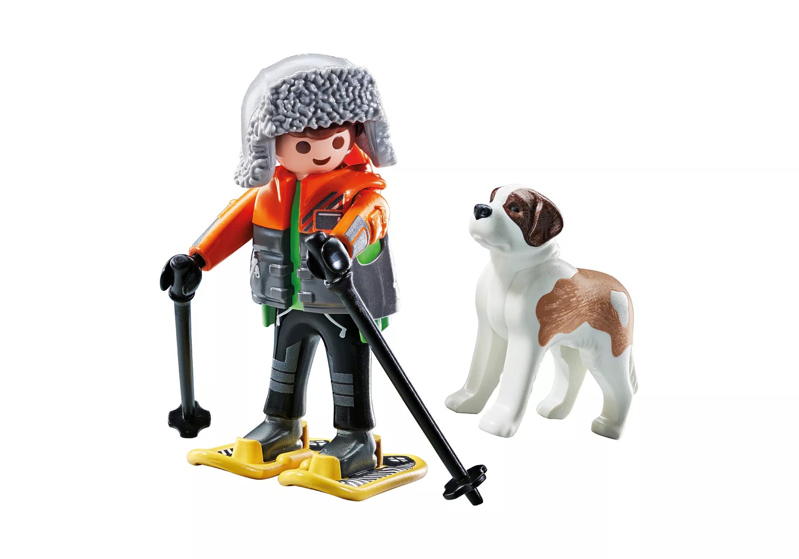 Playmobil 71741 Pet Collectable Hiker with Saint Bernard เซ็ตสะสมสัตว์เลี้ยง นักปีนเขากับเซนต์เบอร์นาร์ด - Image 3
