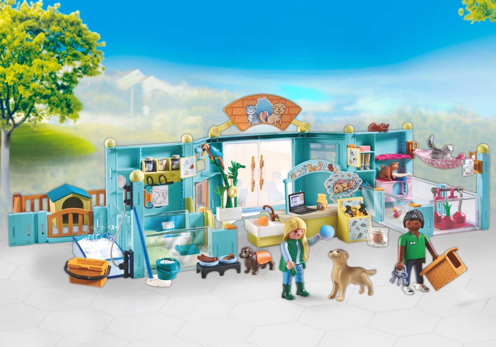 Playmobil 71742 Pet grooming Animal Hotel เพ็ทกรูมมิ่ง โรงแรมสัตว์เลี้ยง