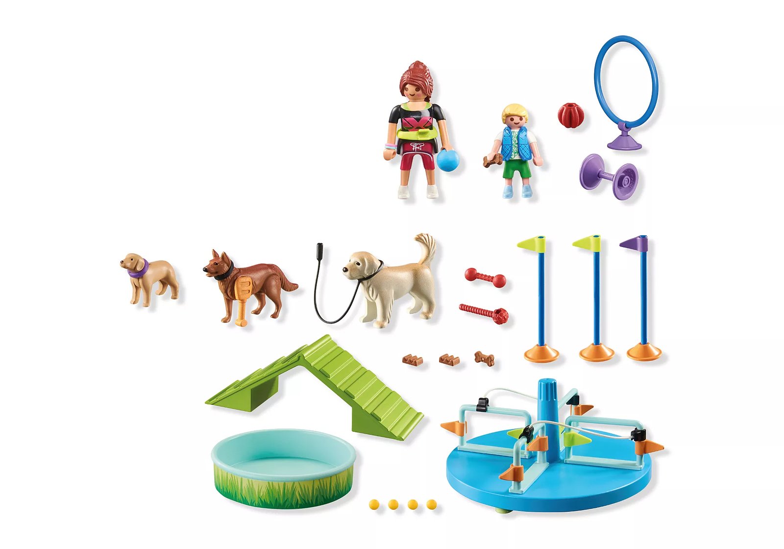 Playmobil 71745 Pet grooming Dog Park ของเล่นบทบาทสมมติ เพ็ทกรูมมิ่ง สวนสุนัข - Image 3