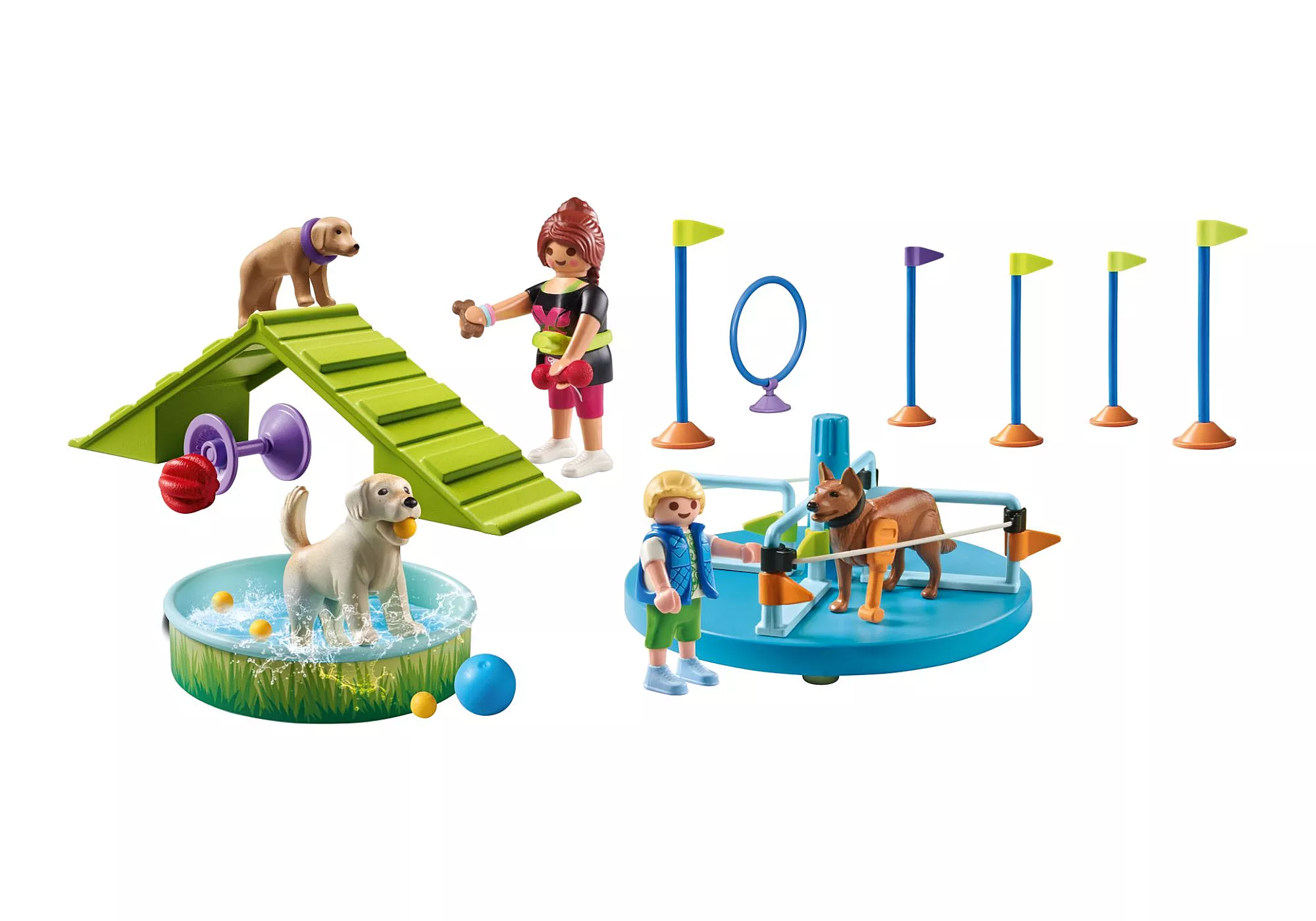 Playmobil 71745 Pet grooming Dog Park ของเล่นบทบาทสมมติ เพ็ทกรูมมิ่ง สวนสุนัข - Image 4