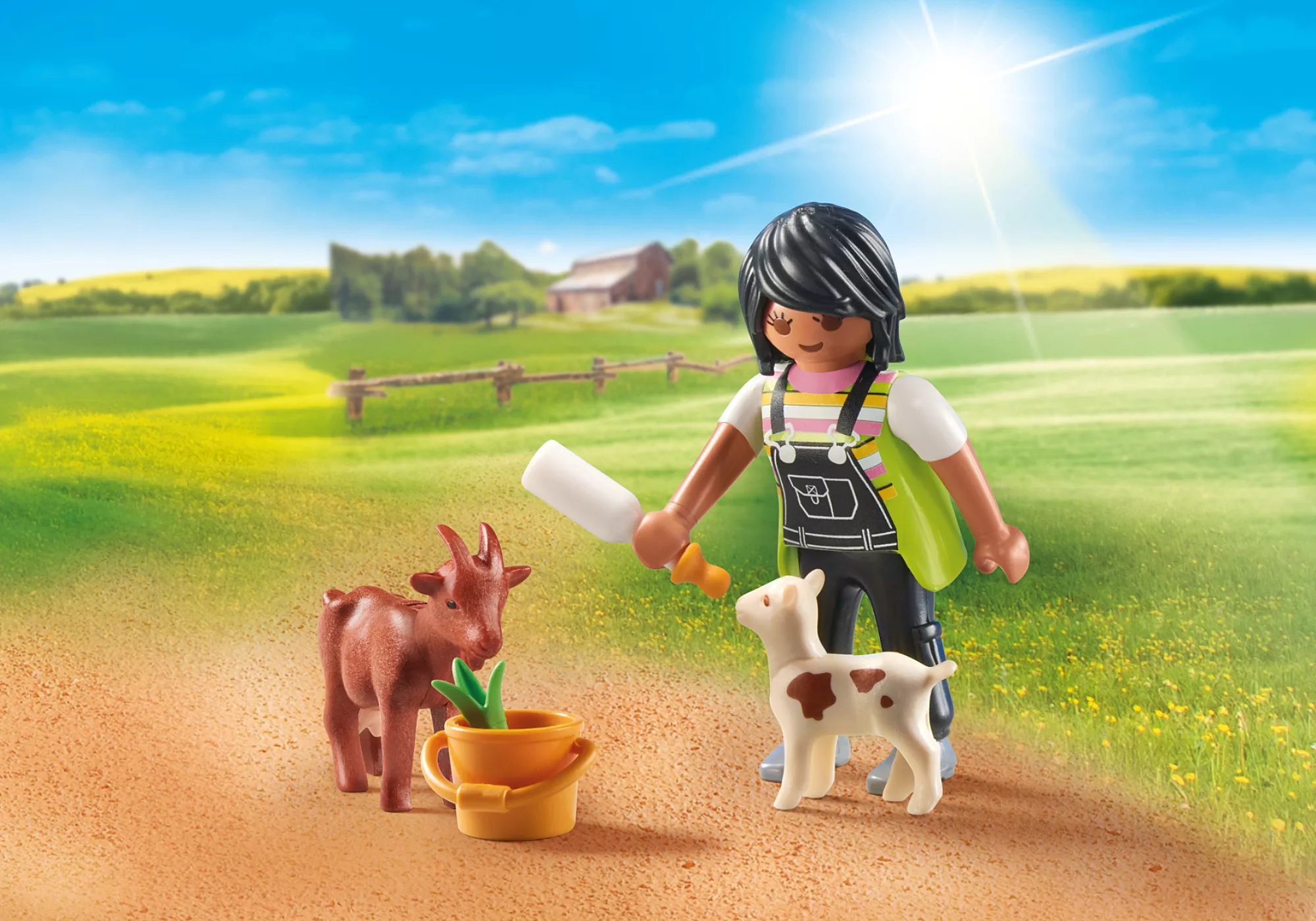 Playmobil 71759 Special Plus Woman with Goats ของเล่นบทบาทสมมติ สเปเชียล ผู้หญิงกับแพะ