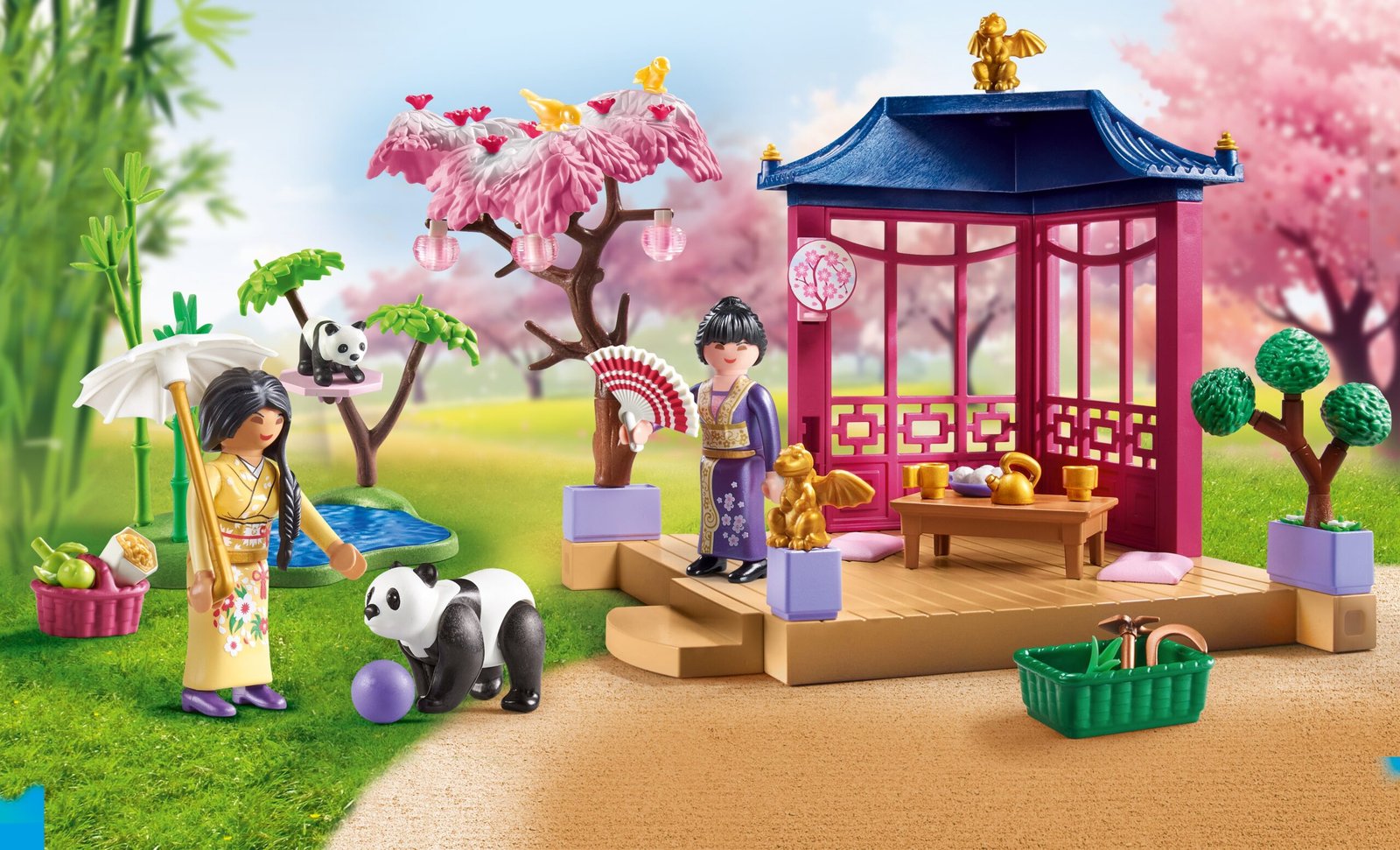 Playmobil 71762 Promo Pack Asian Garden with Panda โปรโมแพ็ค สวนเอเชียพร้อมหมีแพนด้า
