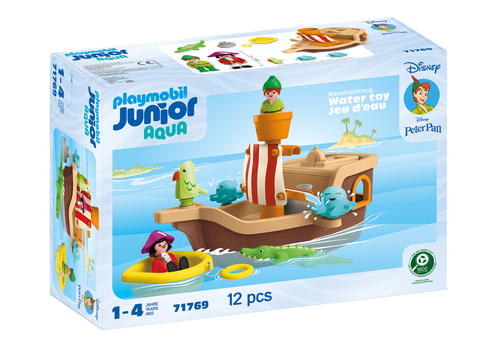 Playmobil 71769 JUNIOR & Disney: Peter Pan's Splashing Pirate Ship จูเนียร์ & ดิสนีย์ เรือโจรสลัด ปีเตอร์ แพน - Image 2