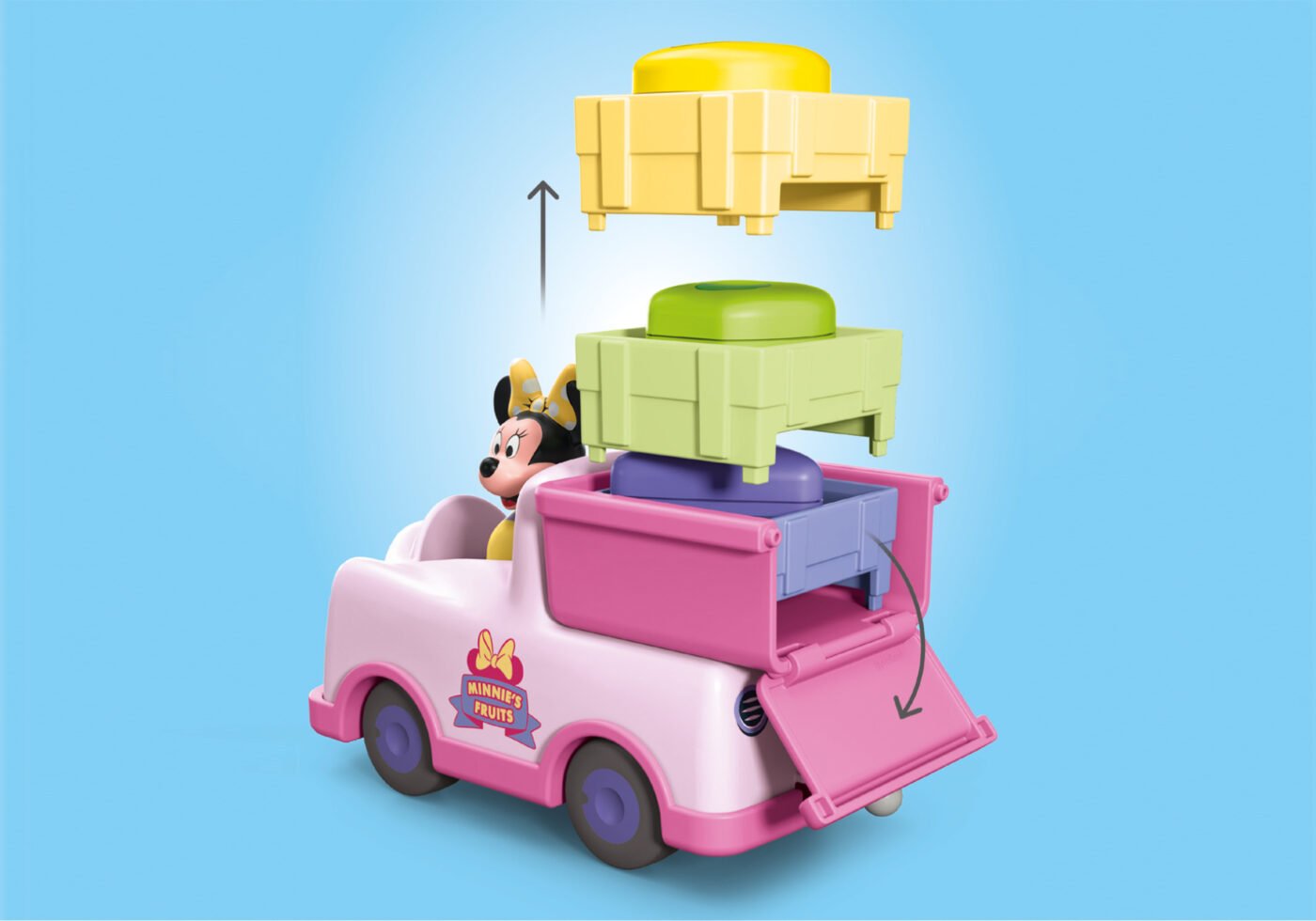 Playmobil 71770 JUNIOR & Disney: Minnie Mouse's Color Sorting Fruit Truck จูเนียร์ & ดิสนีย์ รถผลไม้ของมินนี่ - Image 5