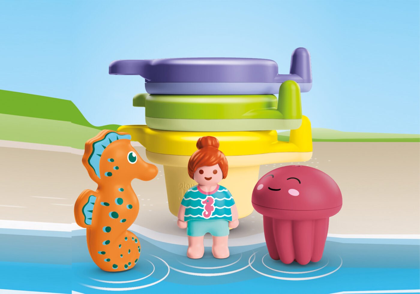 Playmobil 71776 JUNIOR AQUA: Floating Cups with Water Fun จูเนียร์ อควา ถ้วยลอยน้ำและสัตว์น้ำ - Image 4