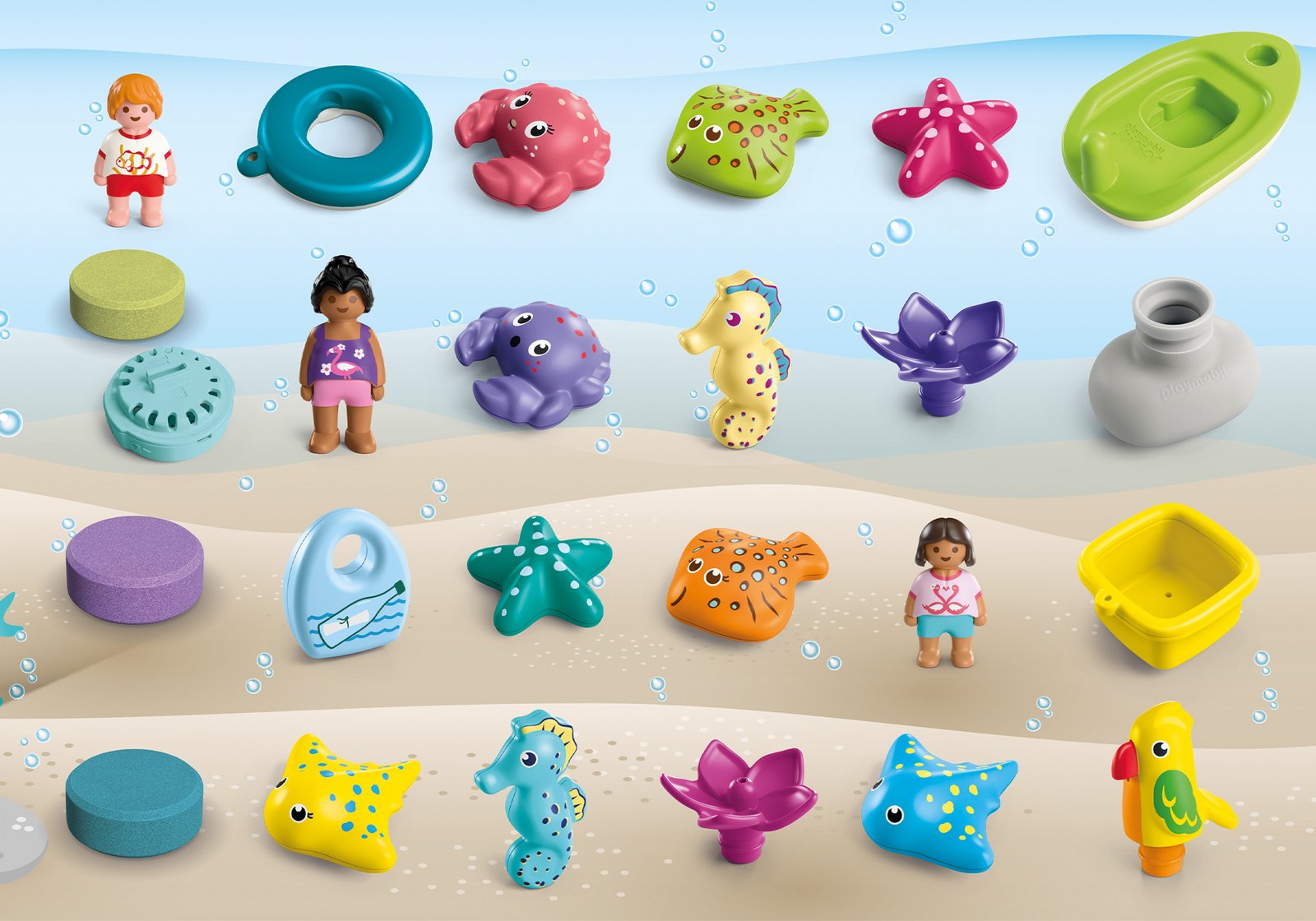 Playmobil 71777 JUNIOR & Tinti: Colourful Bath Time Christmas Countdown จูเนียร์ & ทิ้นที่ อาบน้ำแสนสนุกรอคริสต์มาส - Image 3