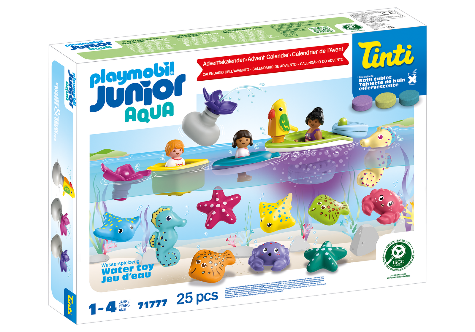 Playmobil 71777 JUNIOR & Tinti: Colourful Bath Time Christmas Countdown จูเนียร์ & ทิ้นที่ อาบน้ำแสนสนุกรอคริสต์มาส - Image 2