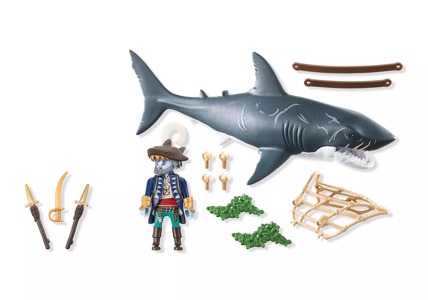 Playmobil 71793 Giant Shark with Pirate โจรสลัด ฉลามยักษ์กับโจรสลัด - Image 3