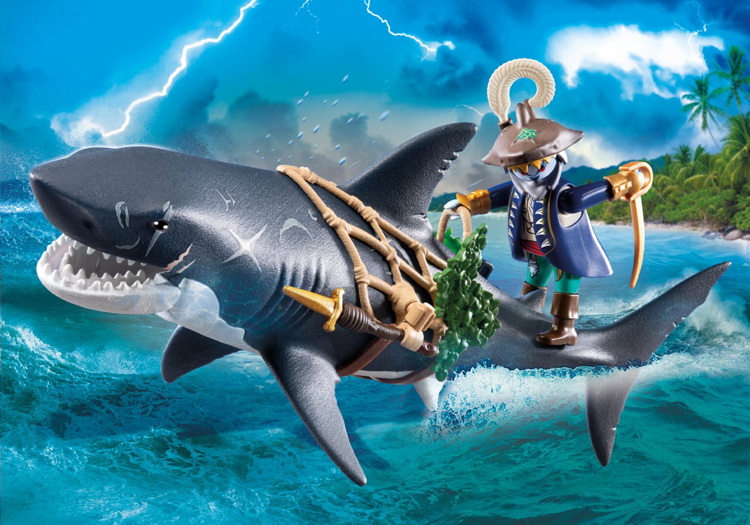 Playmobil 71793 Giant Shark with Pirate โจรสลัด ฉลามยักษ์กับโจรสลัด