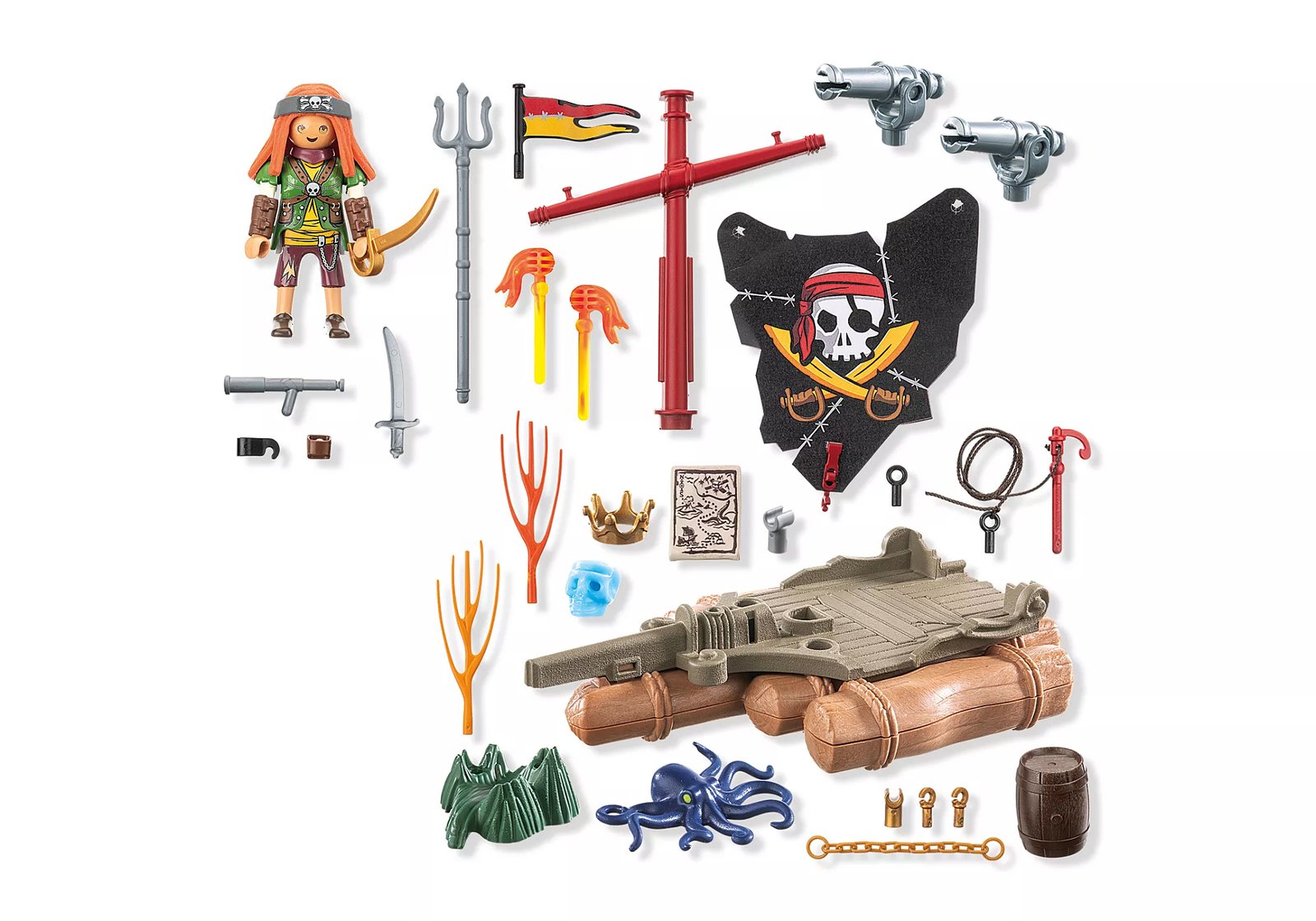Playmobil 71794 Pirate Raft with Treasure โจรสลัด แพโจรสลัดพร้อมสมบัติ - Image 3