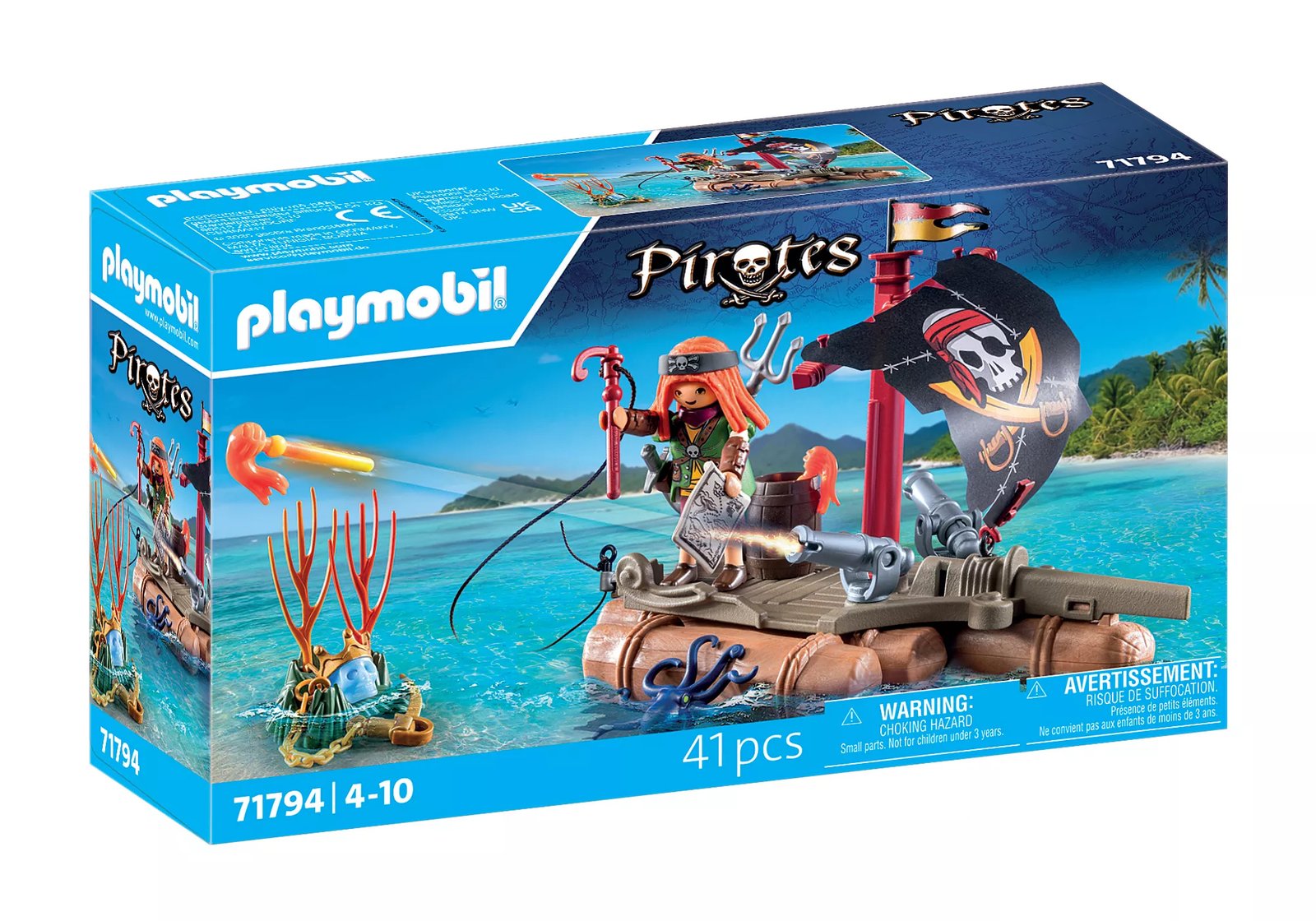 Playmobil 71794 Pirate Raft with Treasure โจรสลัด แพโจรสลัดพร้อมสมบัติ - Image 2